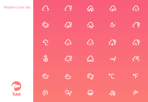 Weather Icons Set Weather Icons Set