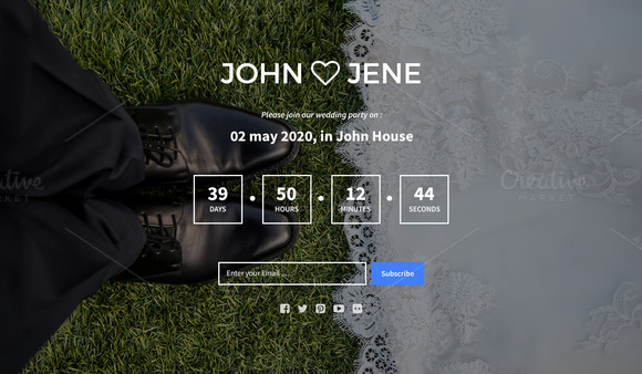 Wedding Coming Soon Page Template Wedding Coming Soon Page Template