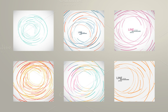 Vector Abstract Line Circle Design Vector Abstract Line Circle Design