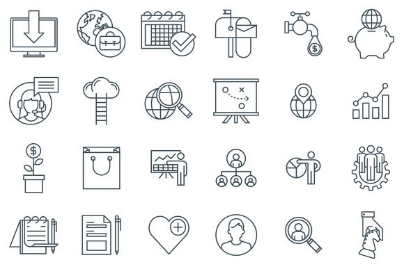 Business And Marketing Icon Set