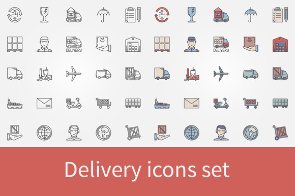 Delivery Icons Set