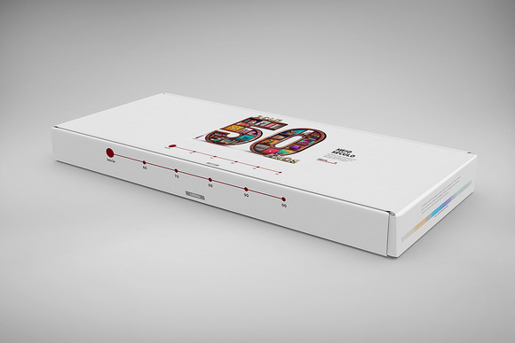 3D Box Package Mock-Up 3