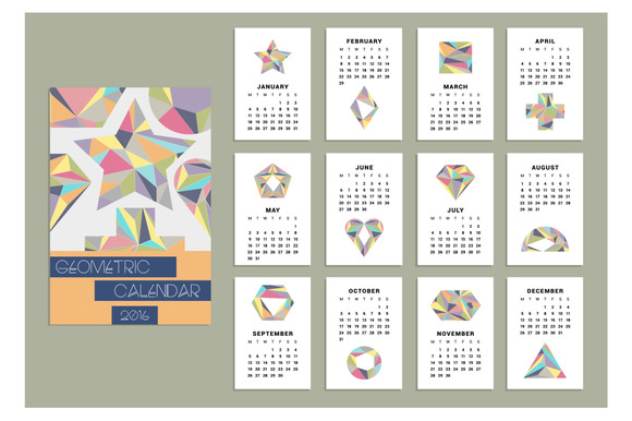 Geometric Calendar 2016