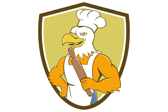 Bald Eagle Baker Chef Rolling Pin Cr Bald Eagle Baker Chef Rolling Pin Cr