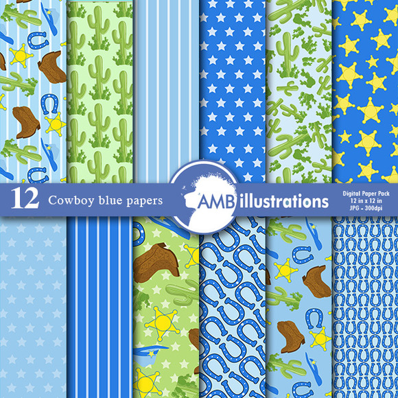 Cowboy Blue Papers AMB-185 Cowboy Blue Papers AMB-185