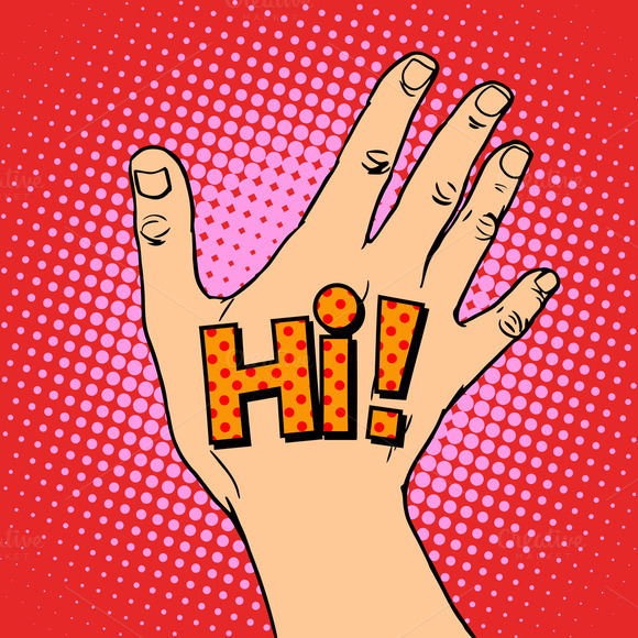 Human Hand Greeting Hi Human Hand Greeting Hi