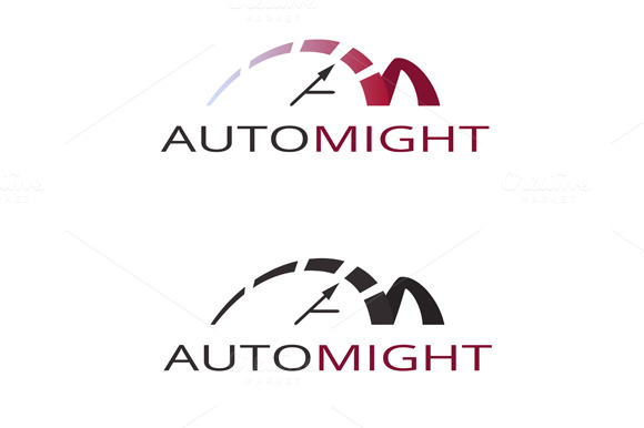 Speedometer Abstract Symbol Logo Speedometer Abstract Symbol Logo