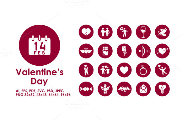 Valentine S Day Icons Valentine S Day Icons