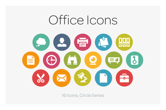 Circle Icons Office