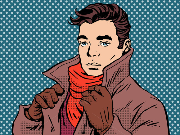 Romantic Young Man Cold Weather Romantic Young Man Cold Weather
