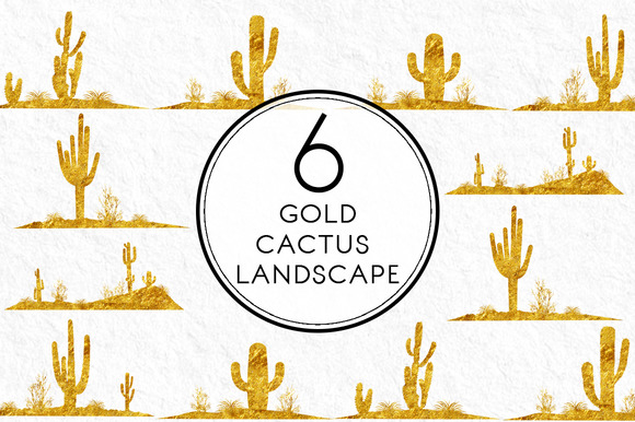 Gold Cactus Landscape Gold Cactus Landscape