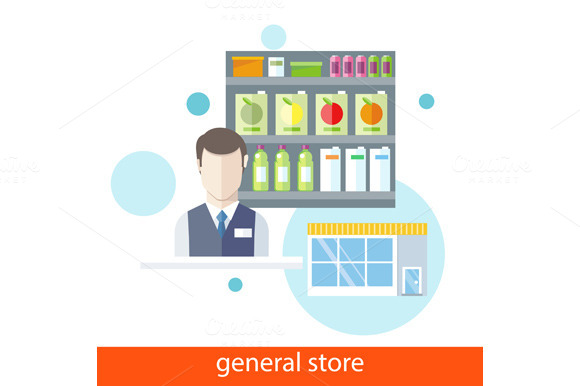 Shelfs With Food General Store Shelfs With Food General Store