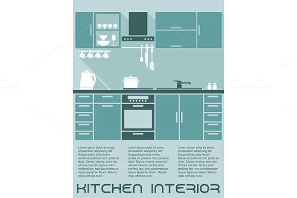 Kitchen Flat Interior Design Templat Kitchen Flat Interior Design Templat