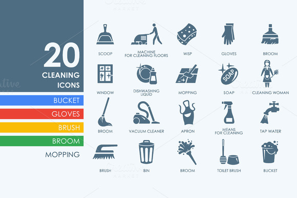 20 Cleaning Icons 20 Cleaning Icons