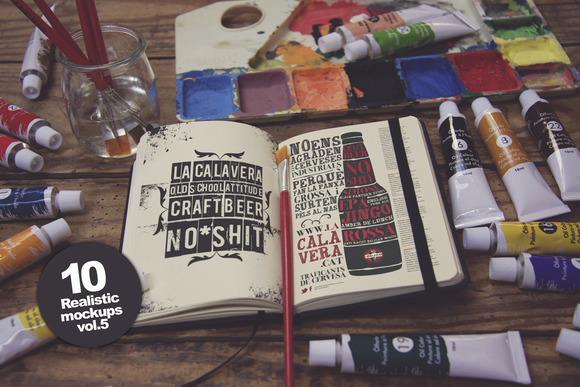 10 Art Equipment Mockup Vol.5 10 Art Equipment Mockup Vol.5
