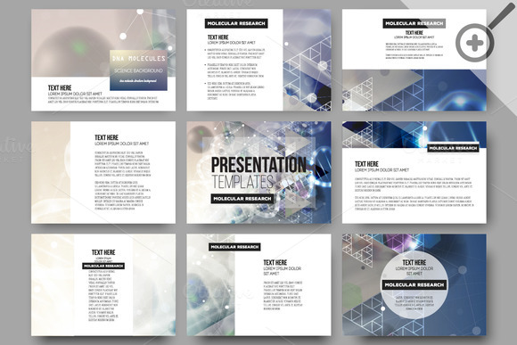 Set Of 45 Templates For Presentation