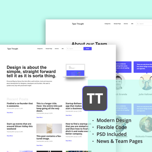 Type Thought WordPress Theme Type Thought WordPress Theme