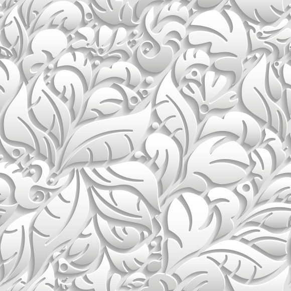 Seamless Floral Pattern With Shadow Seamless Floral Pattern With Shadow