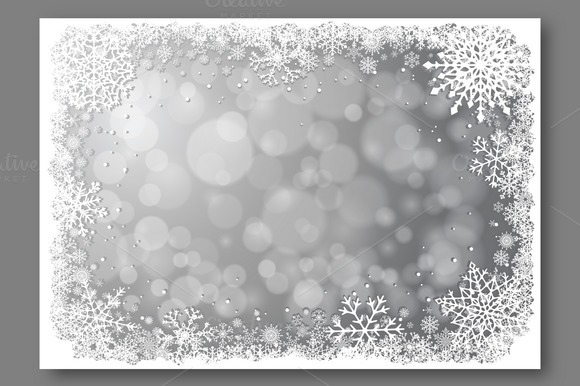 Silver Christmas Vector Background Silver Christmas Vector Background