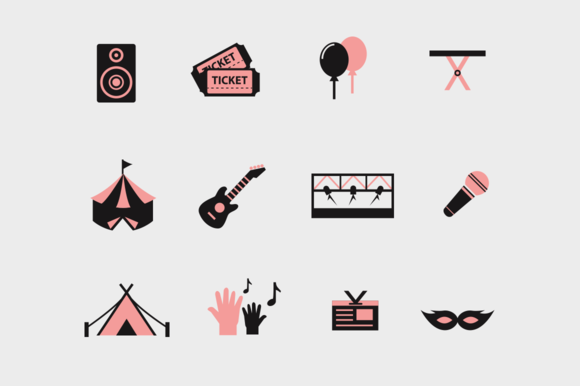 12 Festival And Concert Icons 12 Festival And Concert Icons