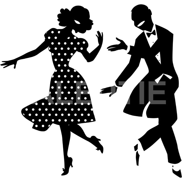 Dancing Couple Silhouette
