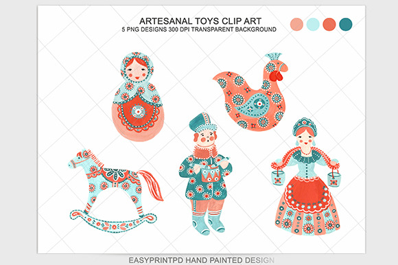 Folk Art Artesanal Toys Clip Art Folk Art Artesanal Toys Clip Art