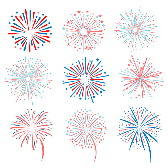 Fireworks vector illustration ~ Icons on Creative Market