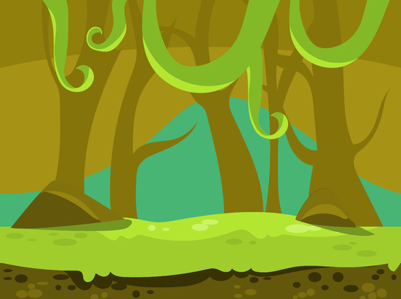 Cartoon Nature Landscape Background Cartoon Nature Landscape Background