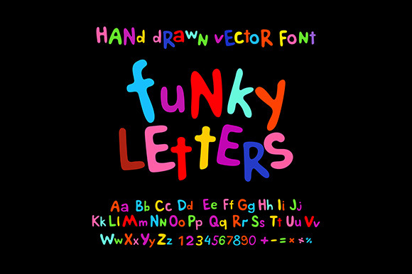 ABC Alphabet Funky Letters Children ABC Alphabet Funky Letters Children
