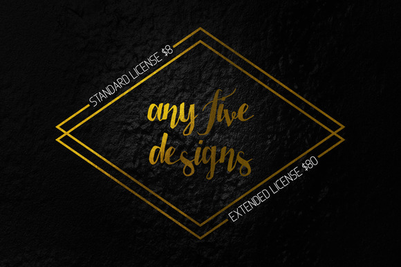 Choose FIVE Designs Choose FIVE Designs