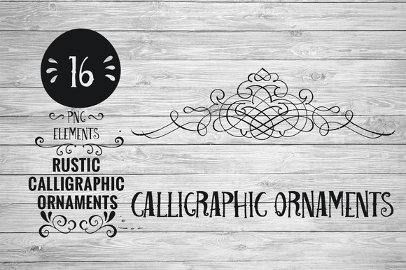 Rustic Calligraphic Ornaments Rustic Calligraphic Ornaments