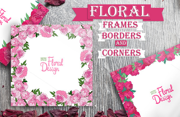 15 Floral Frames And Borders 15 Floral Frames And Borders