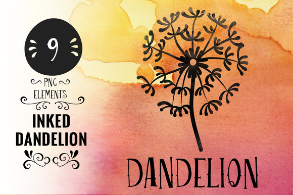 Inked Dandelion Inked Dandelion
