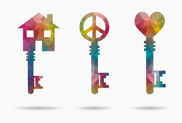 Set 3 Keys With Symbols Set 3 Keys With Symbols