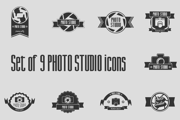 Set Of 9 Photo Studio Icons Set Of 9 Photo Studio Icons