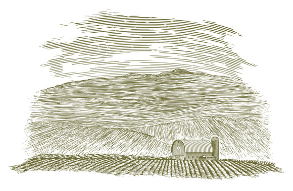 Woodcut Farm Barn And Field Woodcut Farm Barn And Field