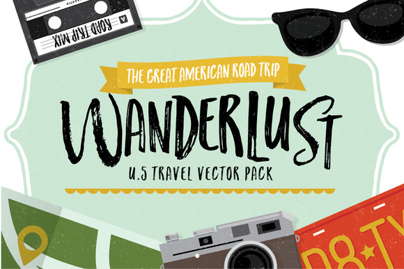 Wanderlust U.S Travel Vectors