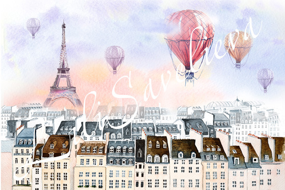Paris With Hot Air Balloon Paris With Hot Air Balloon