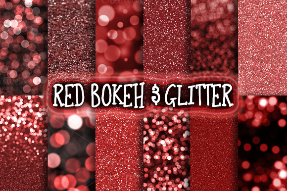 Red Bokeh Glitter Backgrounds Red Bokeh Glitter Backgrounds