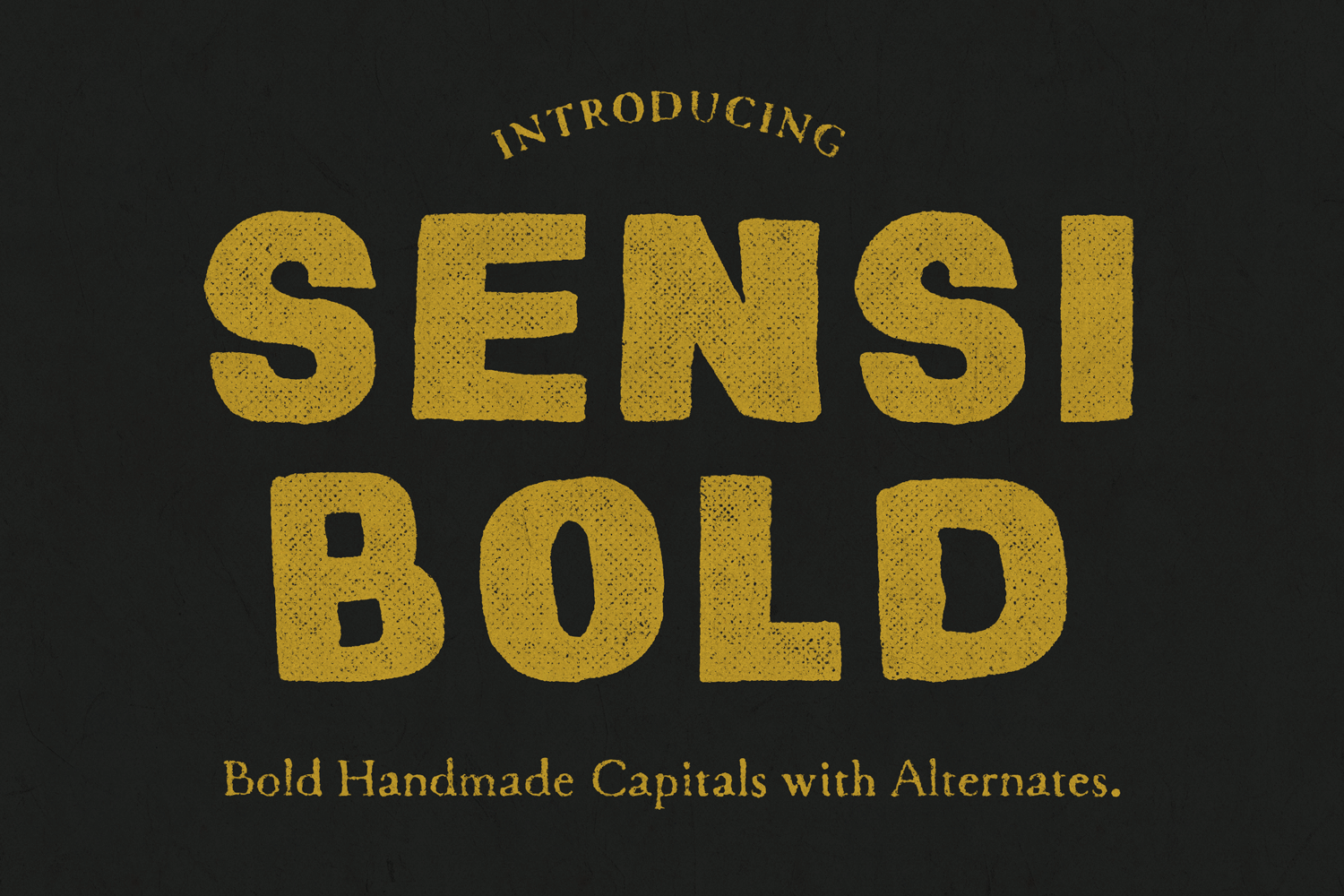 Sensi Bold Handmade ~ Sans Serif Fonts On Creative Market