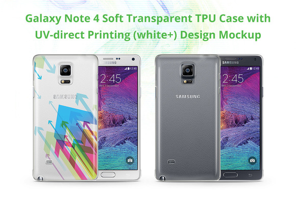 Galaxy Note 4 TPU Case UV Print Mock