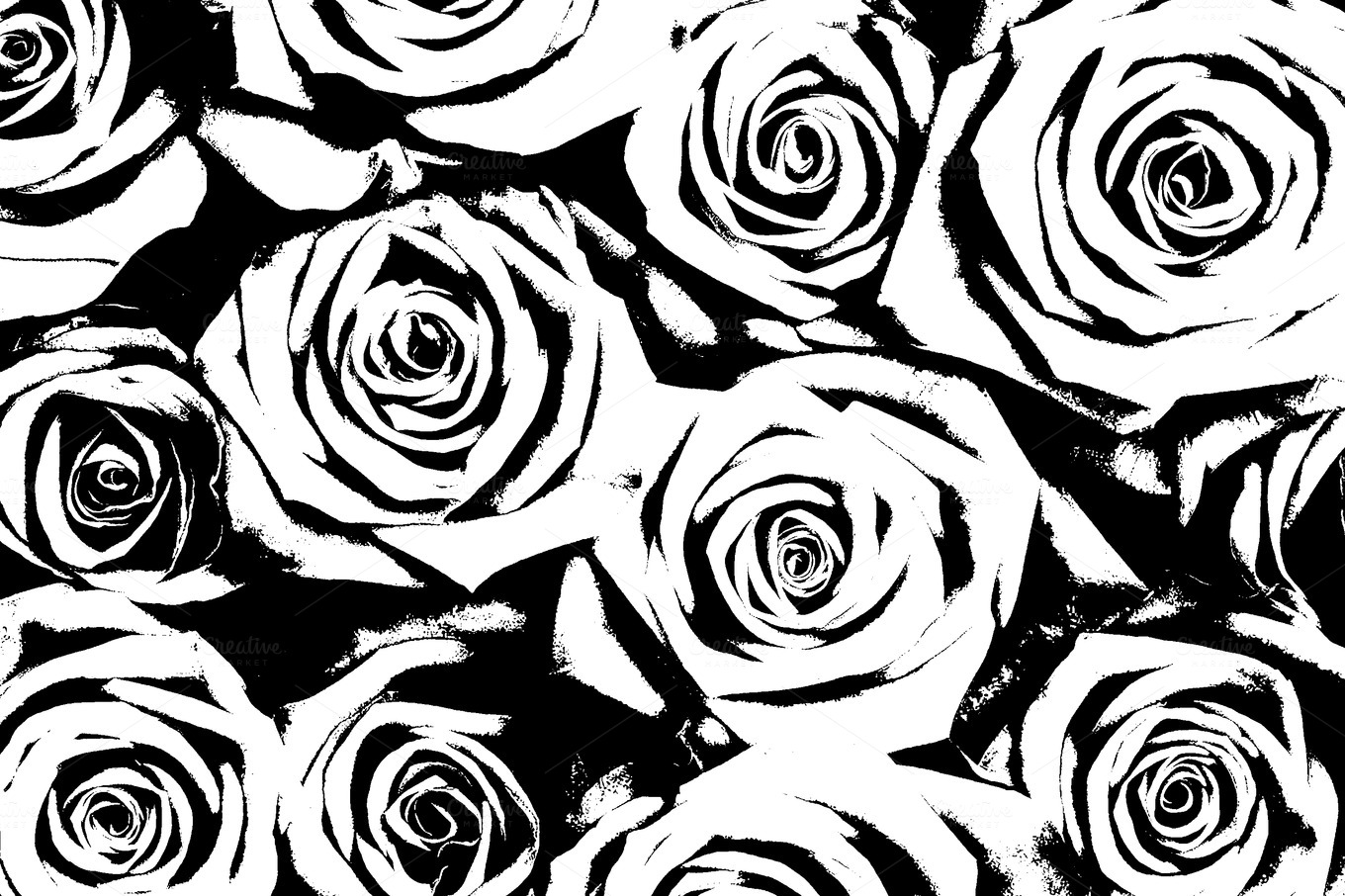 Rose Black and White Background ~ Abstract Photos on Creative Market