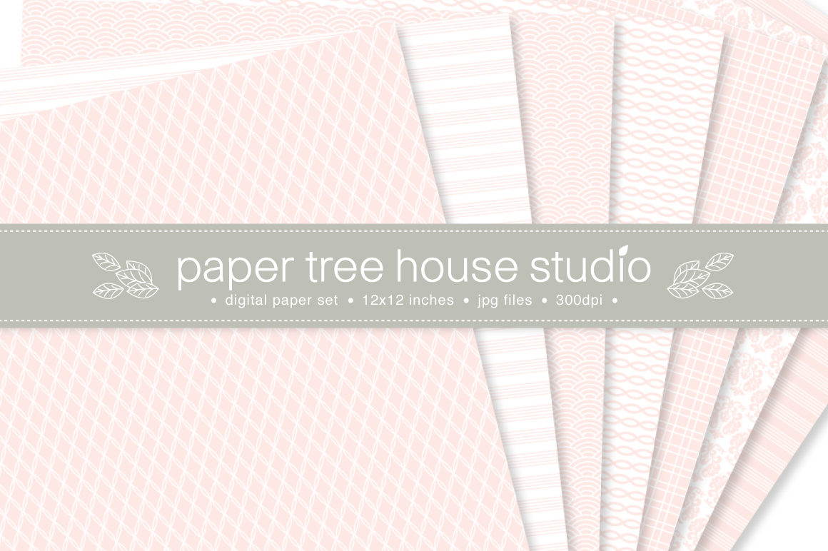 14 Blush Pink Digital Papers ~ Patterns on Creative Market
