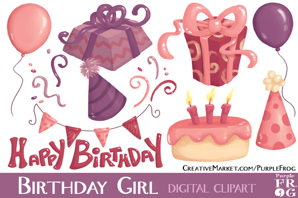 birthday girl clipart - photo #20