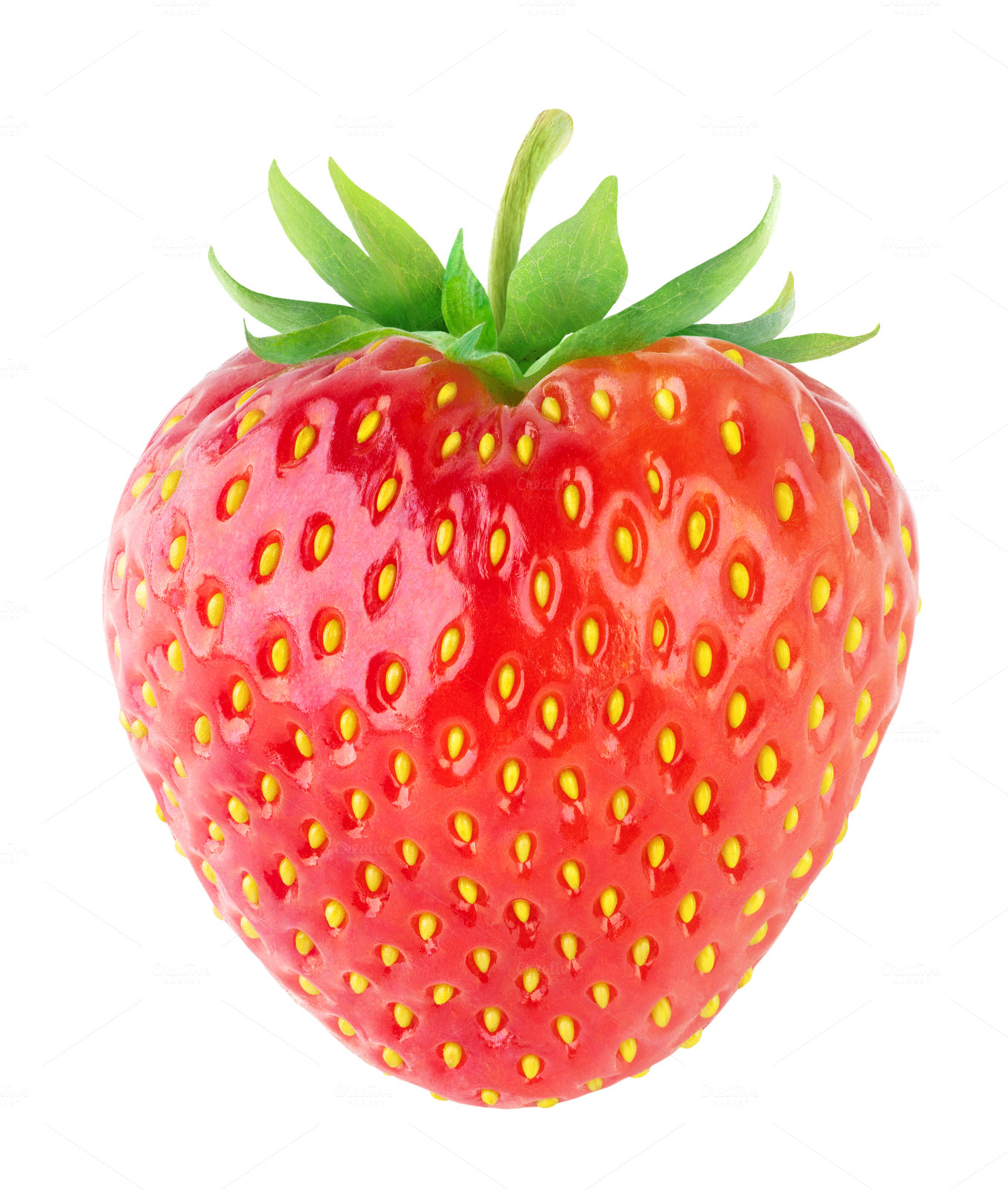 Strawberry on transparent background Food & Drink Photos on Creative