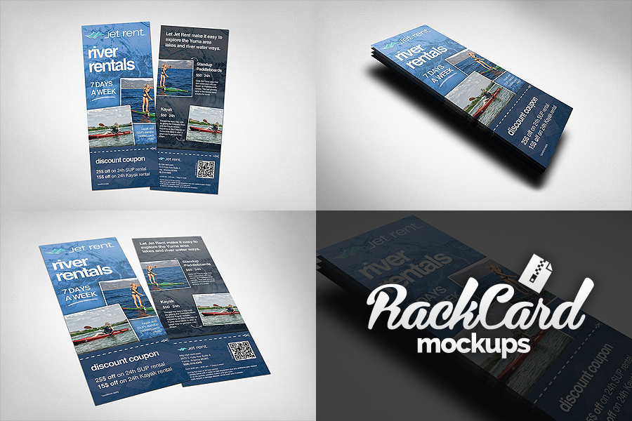 Download Rack Card Mockups Pack ~ Product Mockups on Creative Market