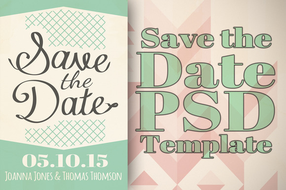 10 beautiful and free save the date templates: hearts save 