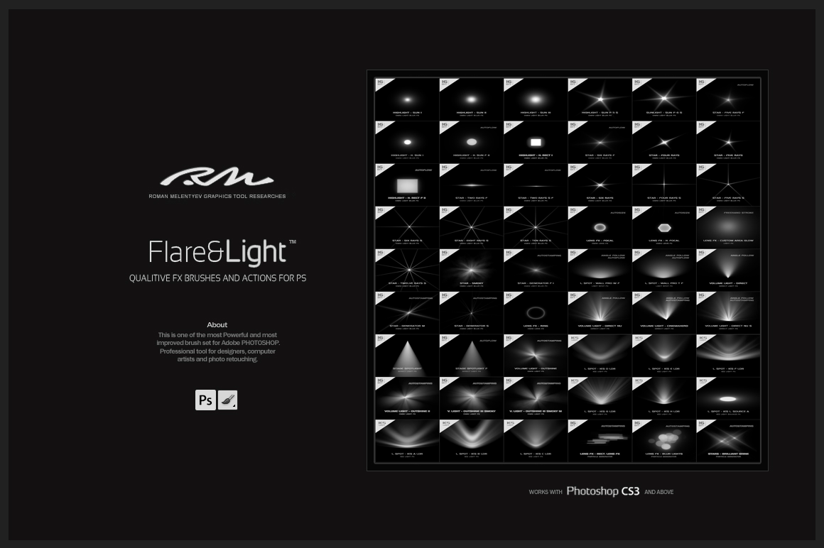 RM Flare & Light ~ Brushes on Creative Market