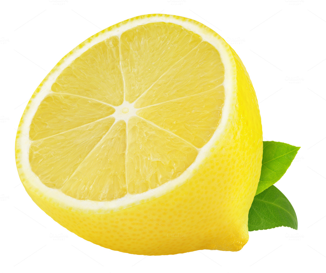 Half of lemon isolated Food & Drink Photos on Creative Market