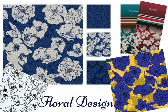 Floral Collection Patterns Cards Floral Collection Patterns Cards